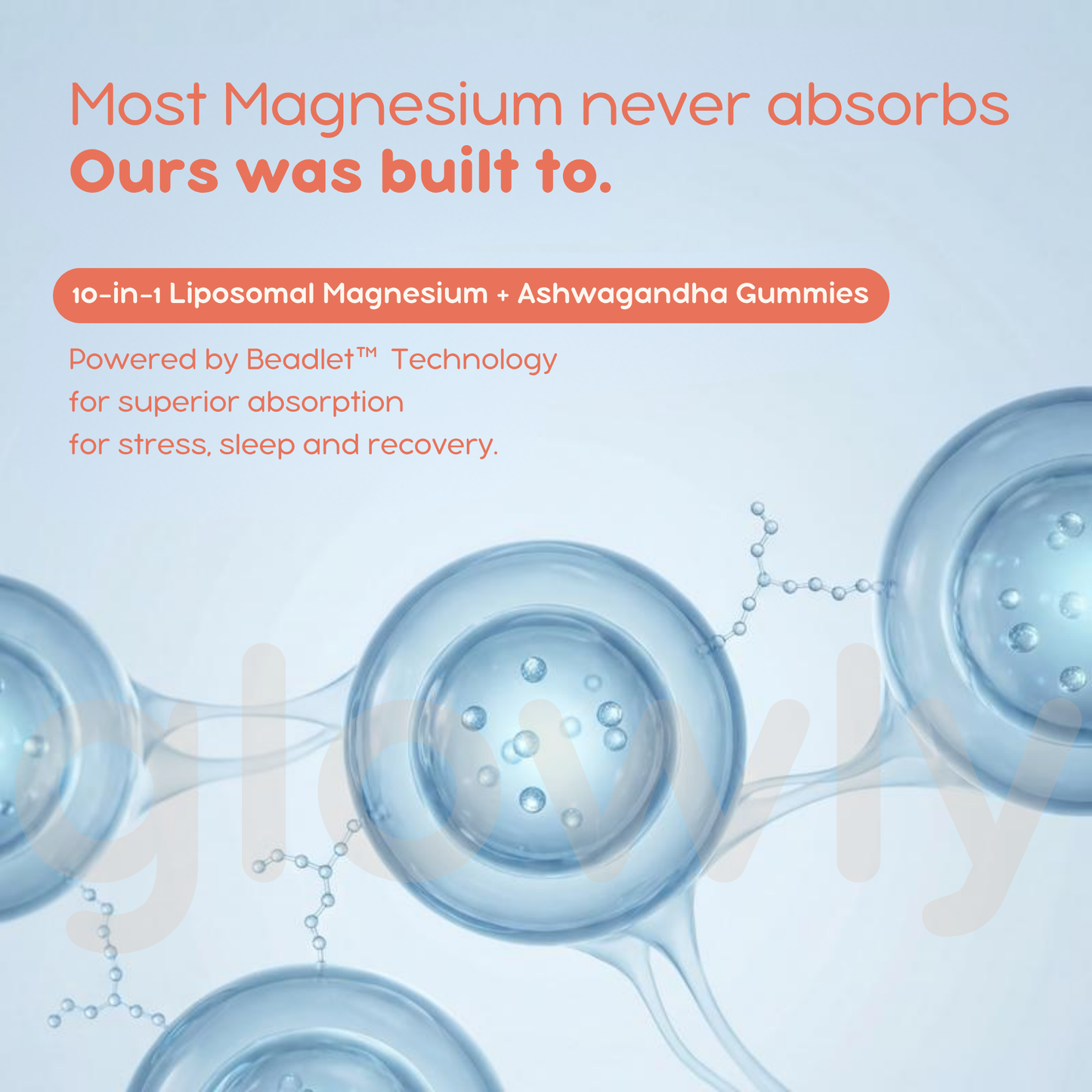 Glowly Magnesium & Ashwagandha Gummies