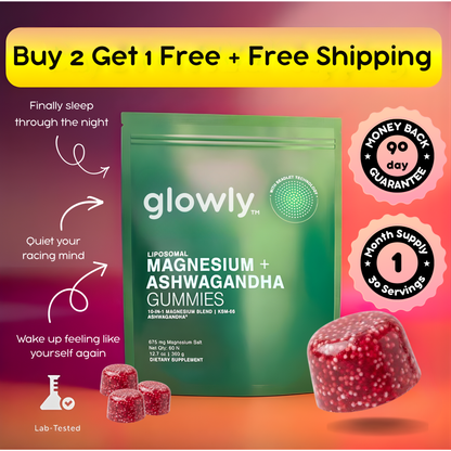 Glowly Magnesium & Ashwagandha Gummies